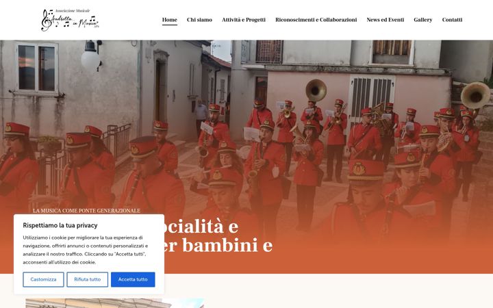 Screenshot of andrettainmusica.it