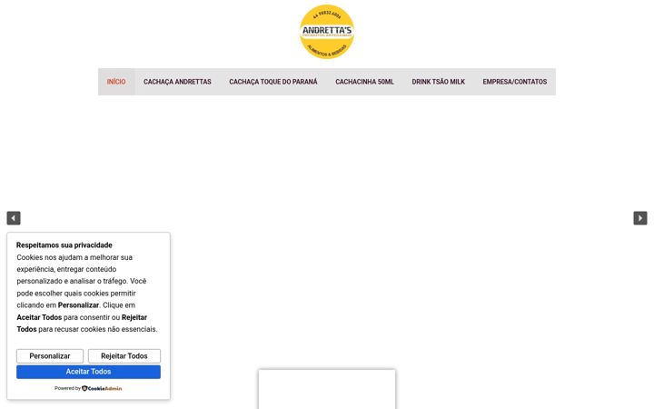 Screenshot of andrettas.com.br