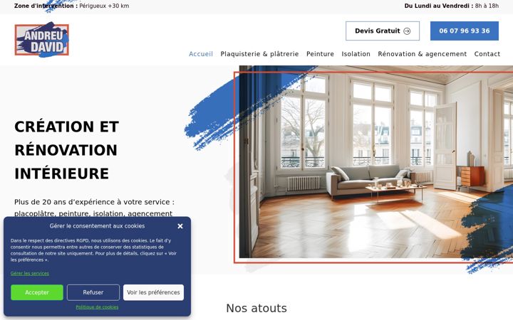 Screenshot of andreudavid.fr