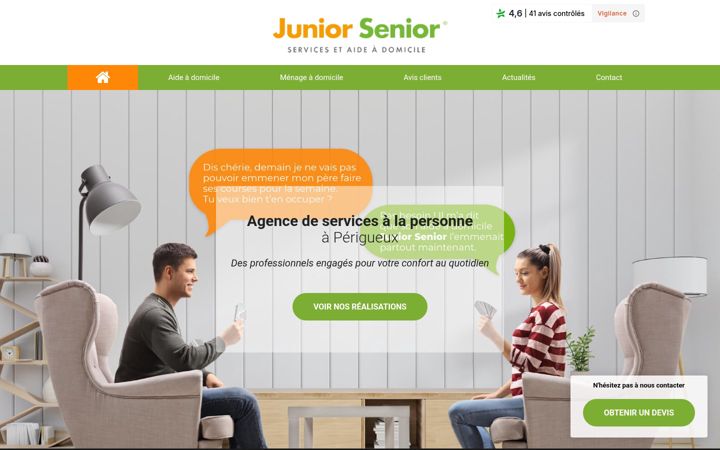 Screenshot of andreva-services.fr
