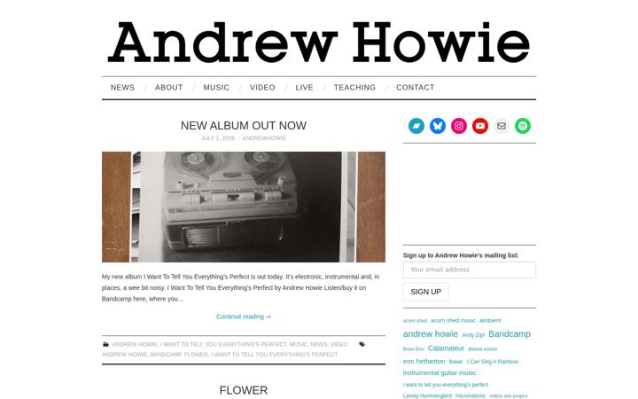 Screenshot of andrew-howie.com