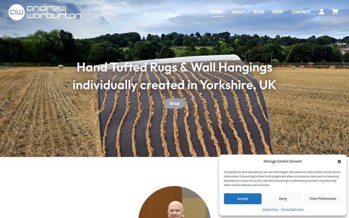 Screenshot of andrew-warburton.co.uk