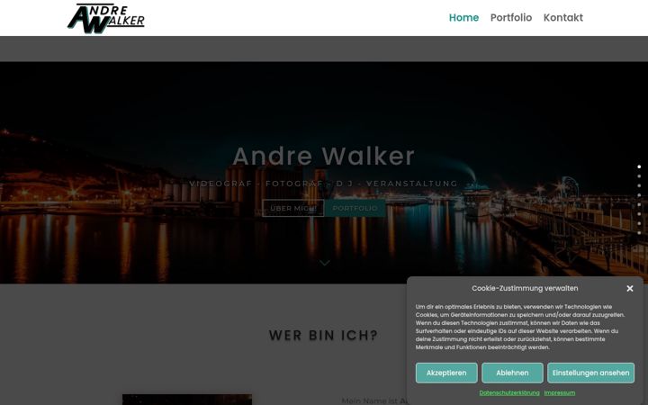 Screenshot of andrewalker.de