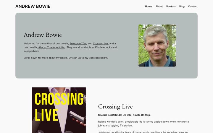 Screenshot of andrewbowie.net