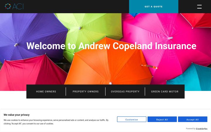 Screenshot of andrewcopeland.co.uk