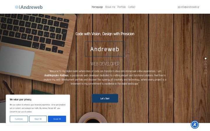 Screenshot di andreweb.gr