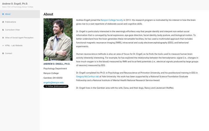 Screenshot of andrewengell.com