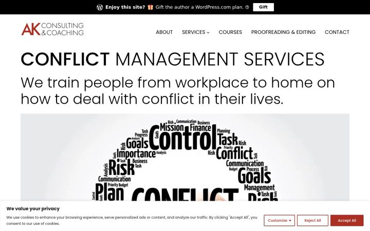 Screenshot of andrewkitchenhamconsulting.com