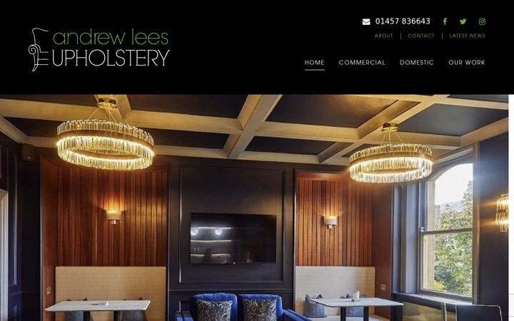 Screenshot of andrewleesupholstery.co.uk