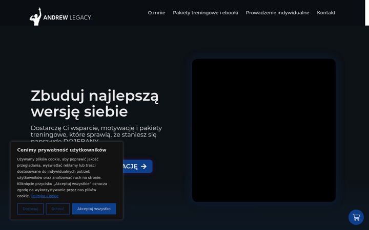 Posnetek zaslona andrewlegacy.pl