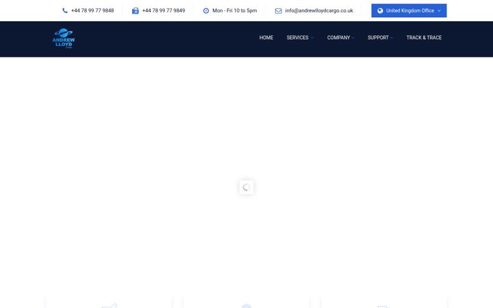 Screenshot of andrewlloydcargo.co.uk