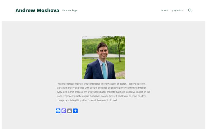 Screenshot of andrewmoshova.com