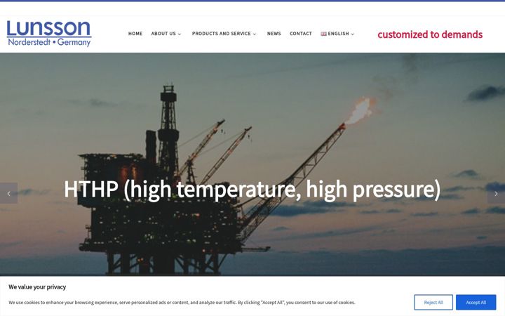 Screenshot of andrews-instruments.de
