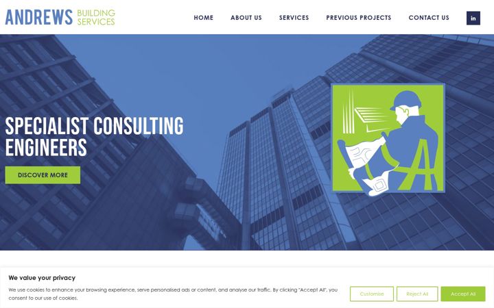Screenshot of andrewsbuildingservices.com