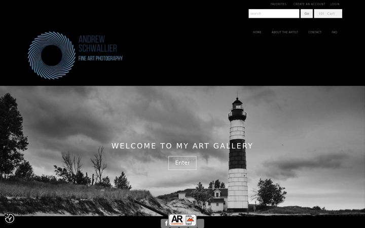 Screenshot of andrewschwallierfineart.com