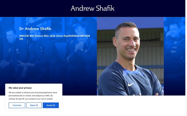 Screenshot of andrewshafik.com