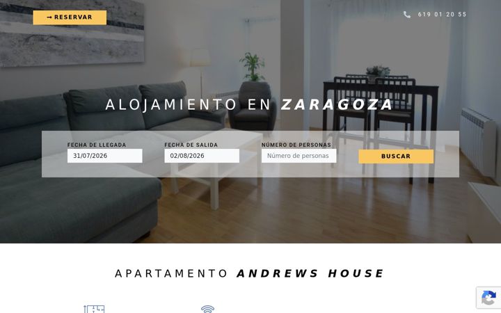 Екранна снимка на andrewshouse.es