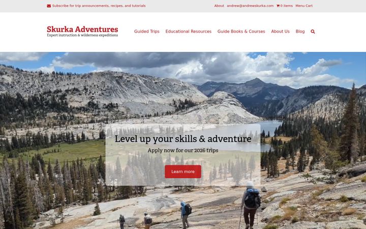 Screenshot of andrewskurka.com