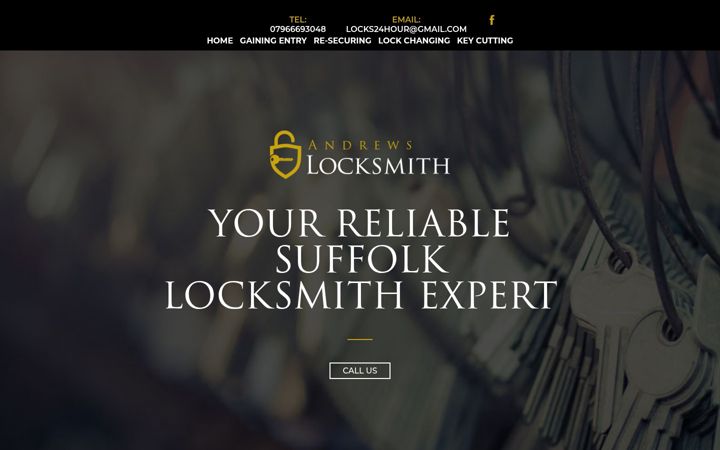 Captura de ecrã de andrewslocksmith.co.uk