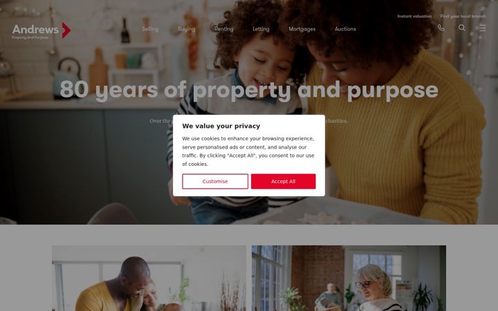 Screenshot of andrewsonline.co.uk