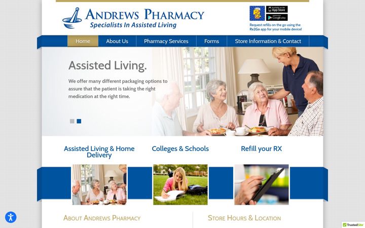 Screenshot of andrewspharmacy.com