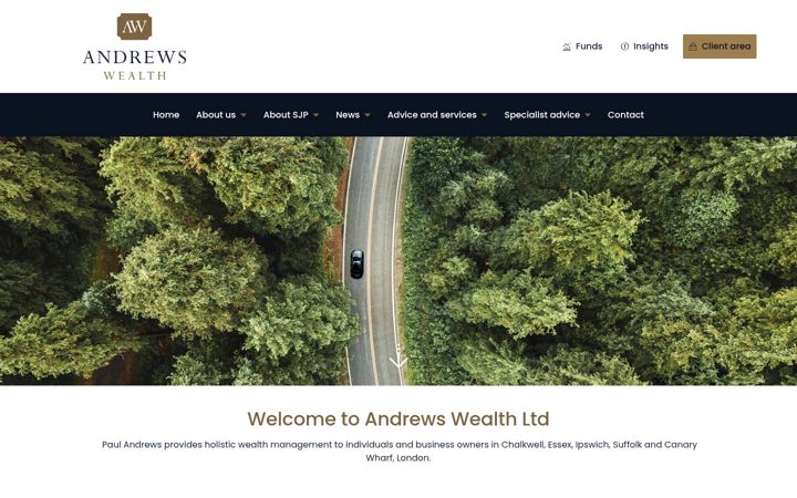 Screenshot of andrewswealth.co.uk