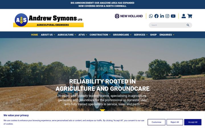 Screenshot of andrewsymons.co.uk