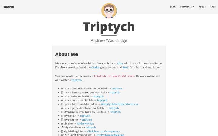 Screenshot of andreww.xyz