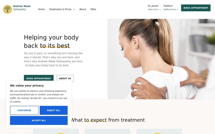 Screenshot of andrewwadeosteopathy.co.uk