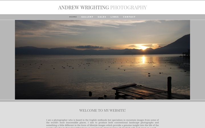 Screenshot of andrewwrighting-photography.com
