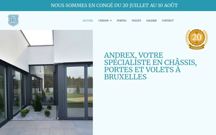 Screenshot of andrex-chassis.be