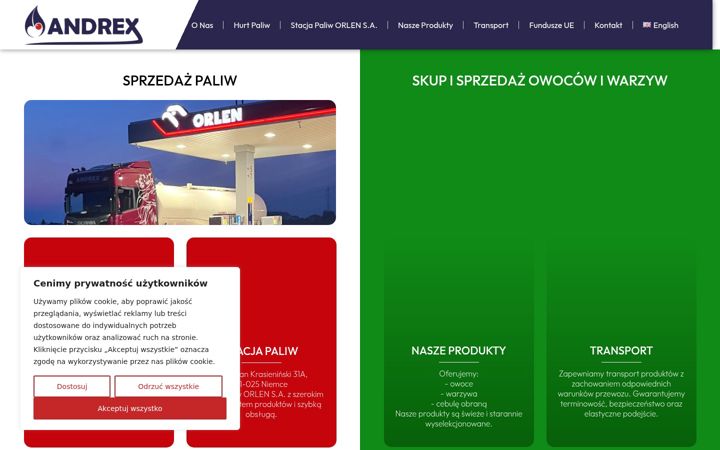 Screenshot of andrex-osinski.pl