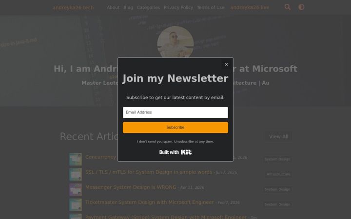 Screenshot of andreyka26.com