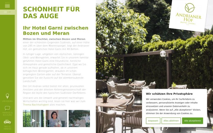 Screenshot of andrianerhof.com