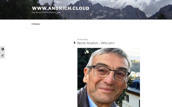 Posnetek zaslona andrich.cloud