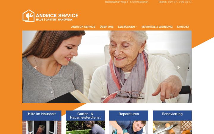 Screenshot of andrick-service.de