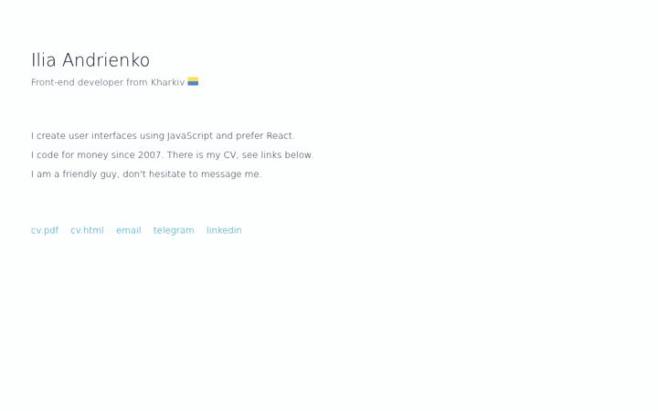 Screenshot of andrienko.org