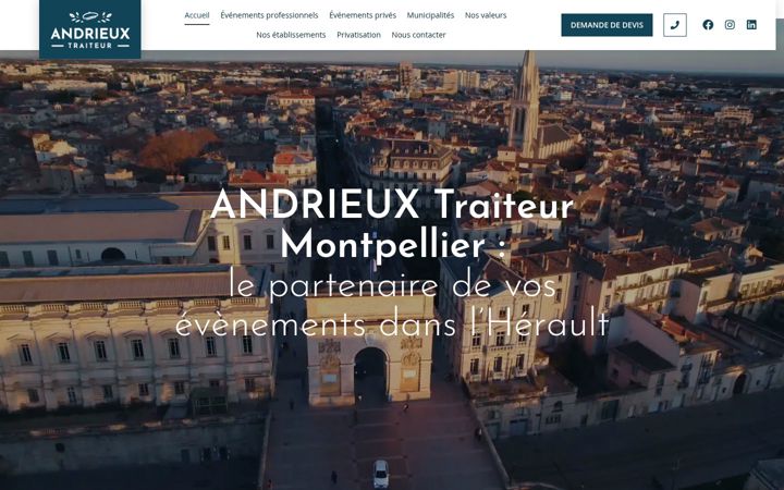 Screenshot of andrieux-traiteur.fr