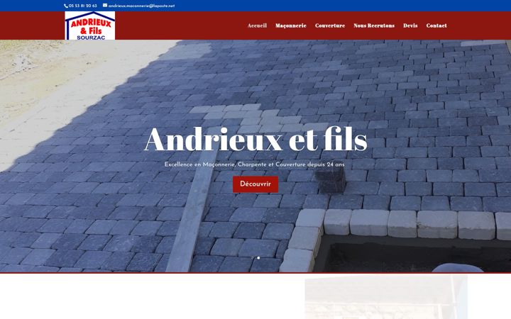 Screenshot of andrieuxetfils24.fr