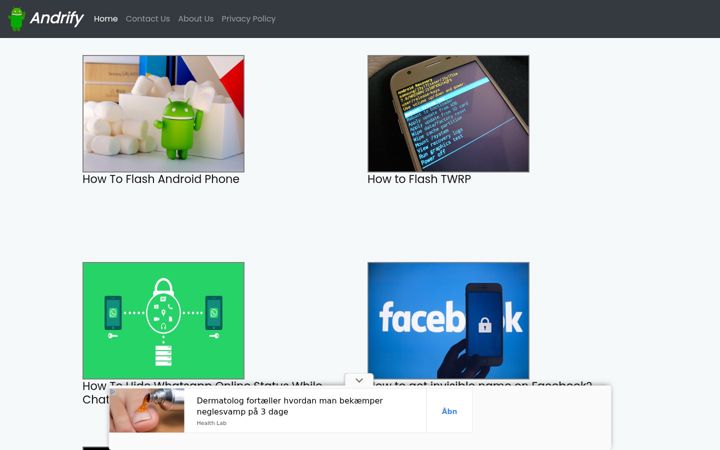 Screenshot of andrifyguides.com
