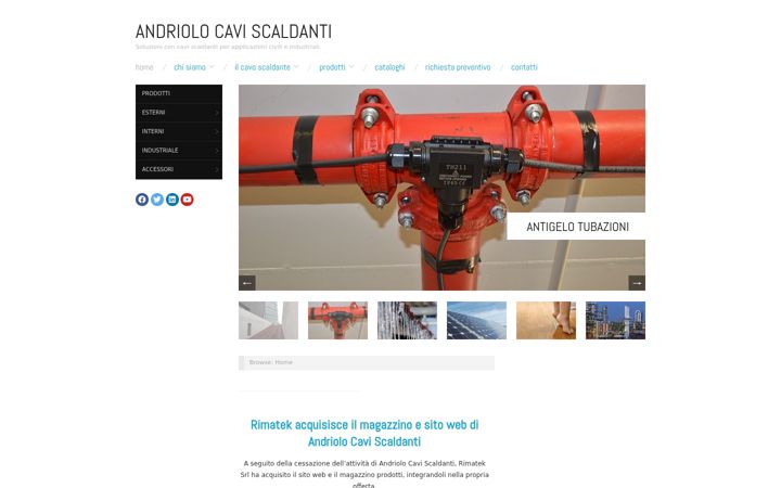 Screenshot of andriolocaviscaldanti.it
