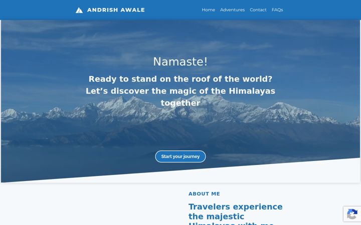 Screenshot of andrishawale.com
