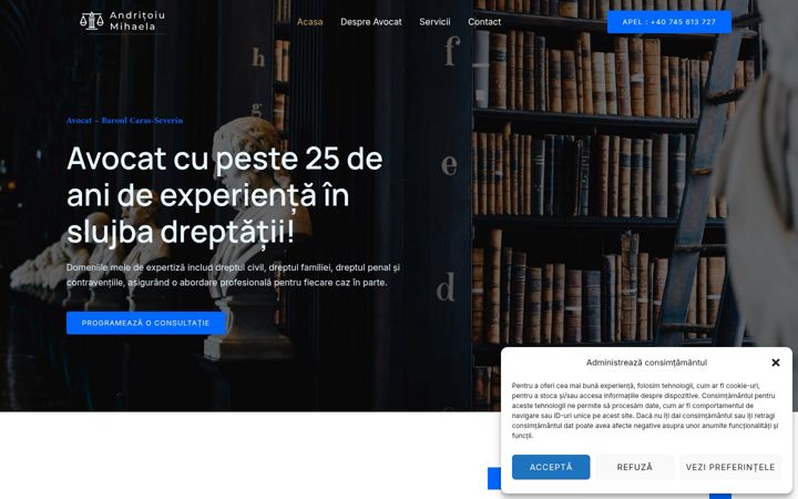 Screenshot of andritoiumihaela-avocat.ro