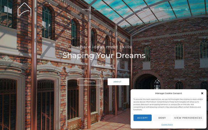Screenshot of andriuca-architecture.com