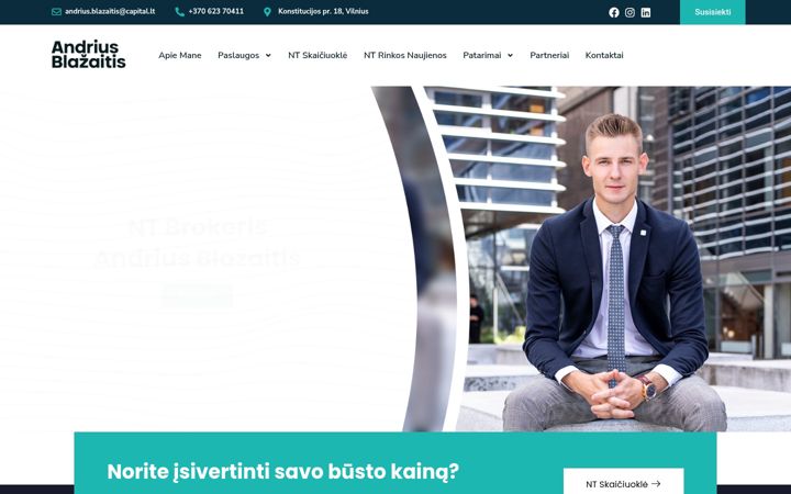 Screenshot of andriusblazaitis.lt