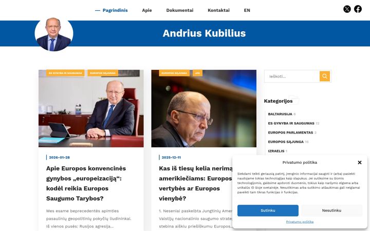 Screenshot of andriuskubilius.lt