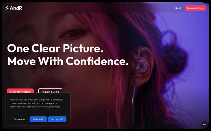 Screenshot of andrmusic.co