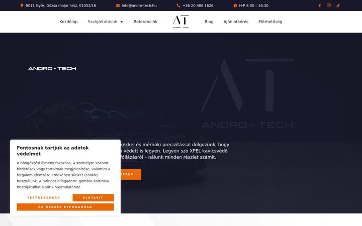 Screenshot of andro-tech.hu
