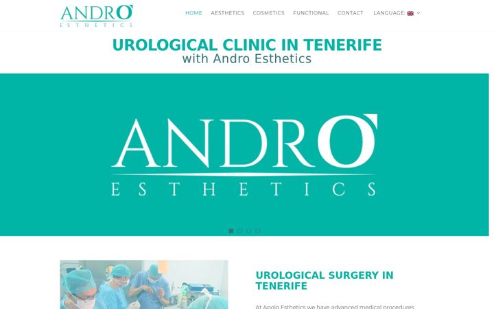 Screenshot of androesthetics.com