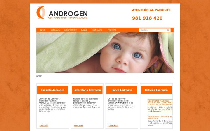 Screenshot of androgen.es